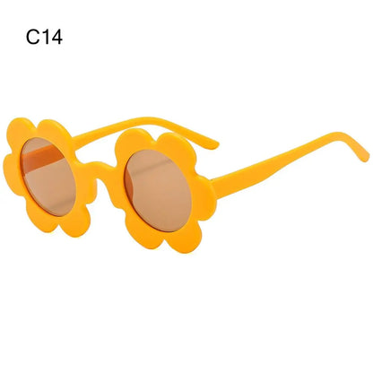 Retro Round Sunflower Sunglasses