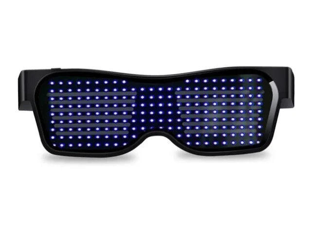 Multilingual LED Glasses Bluetooth DIY Text Graffiti