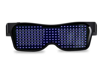 Multilingual LED Glasses Bluetooth DIY Text Graffiti