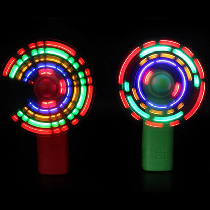 Led Glowing Windmill  Handheld Cooling Fan