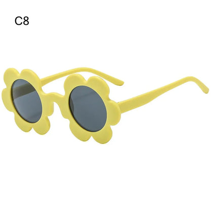 Retro Round Sunflower Sunglasses