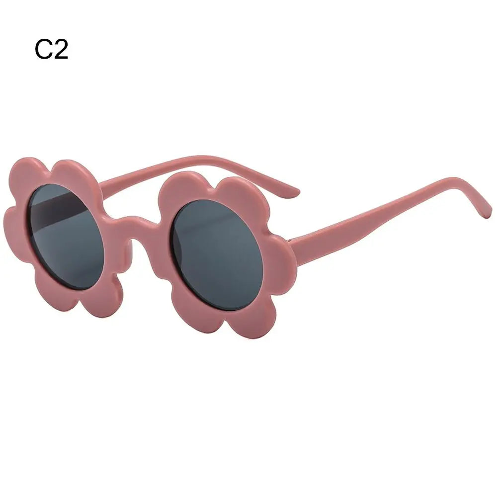 Retro Round Sunflower Sunglasses