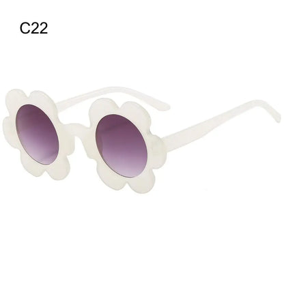 Retro Round Sunflower Sunglasses