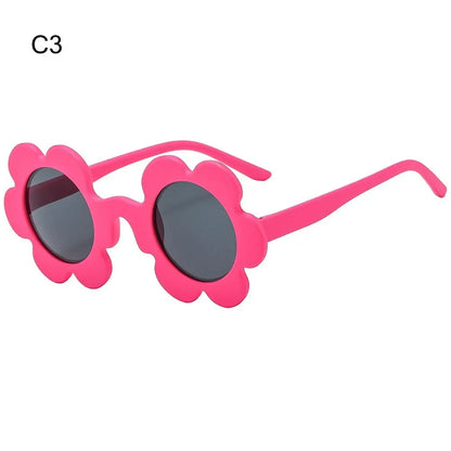 Retro Round Sunflower Sunglasses