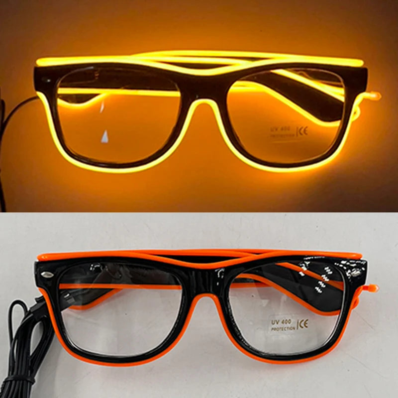 LED Light Up Costume Glasses Festival Party