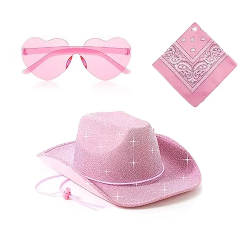 Pink Sparkling Cowboy Hat