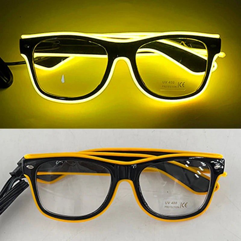 LED Light Up Costume Glasses Festival Party