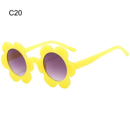 Retro Round Sunflower Sunglasses