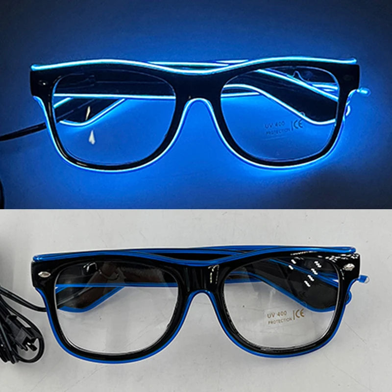 LED Light Up Costume Glasses Festival Party