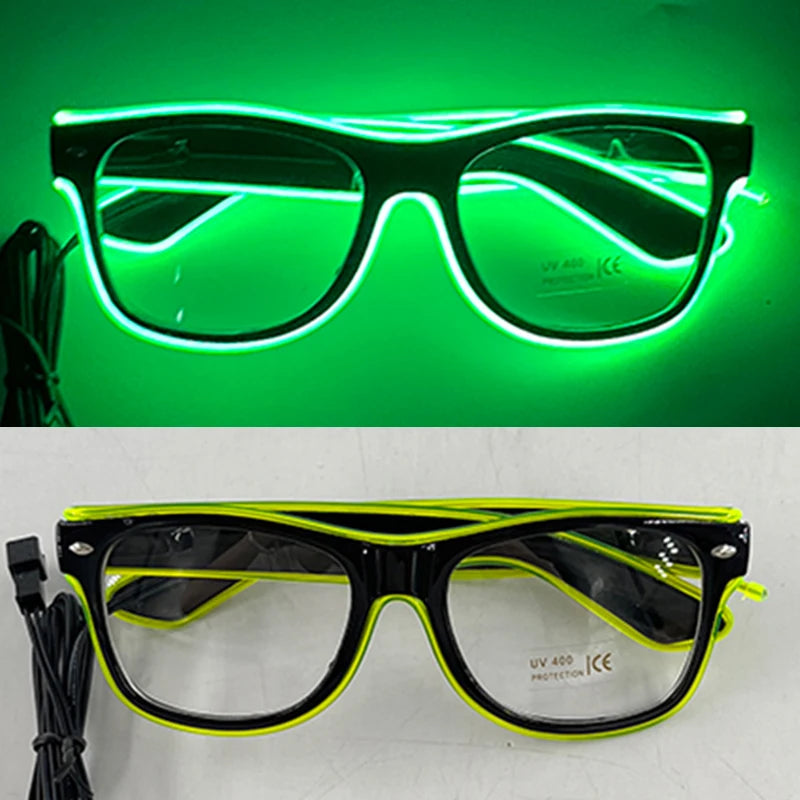 LED Light Up Costume Glasses Festival Party