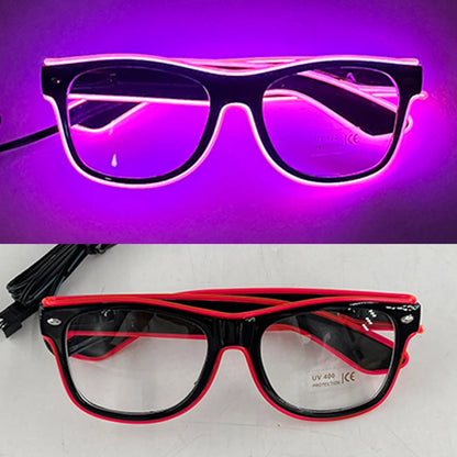 LED Light Up Costume Glasses Festival Party