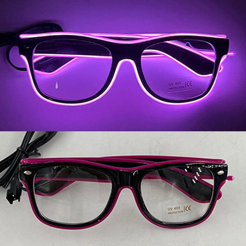 LED Light Up Costume Glasses Festival Party