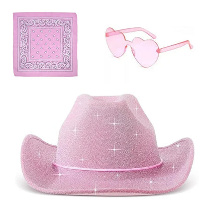 Pink Sparkling Cowboy Hat