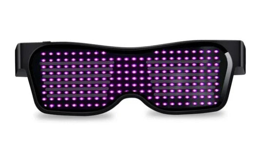 Multilingual LED Glasses Bluetooth DIY Text Graffiti