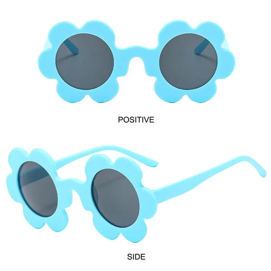 Retro Round Sunflower Sunglasses