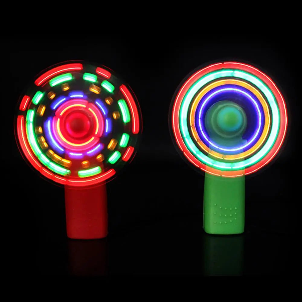 Led Glowing Windmill  Handheld Cooling Fan